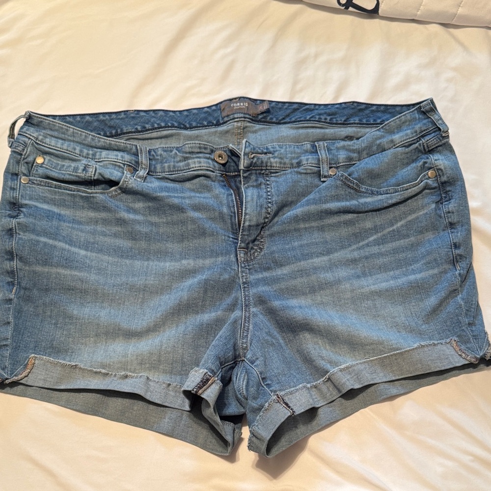 Torrid Medium Blue Jean Shorts